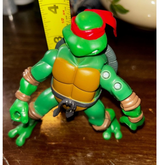 TMNT Raphael Action Figure Red Bandana 2012 Playmates Nickelodeon 4.5 Inch - Picture 7 of 8